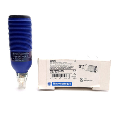 New Telemecanique XXBV3A1PAM12 Ultrasonic Proximity Sensor, 0-1m Range, PNP NO