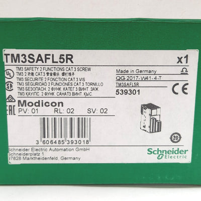 New Schneider Electric TM3SAFL5R Safety Relay Module, 24VDC Supply, 3x NO Output