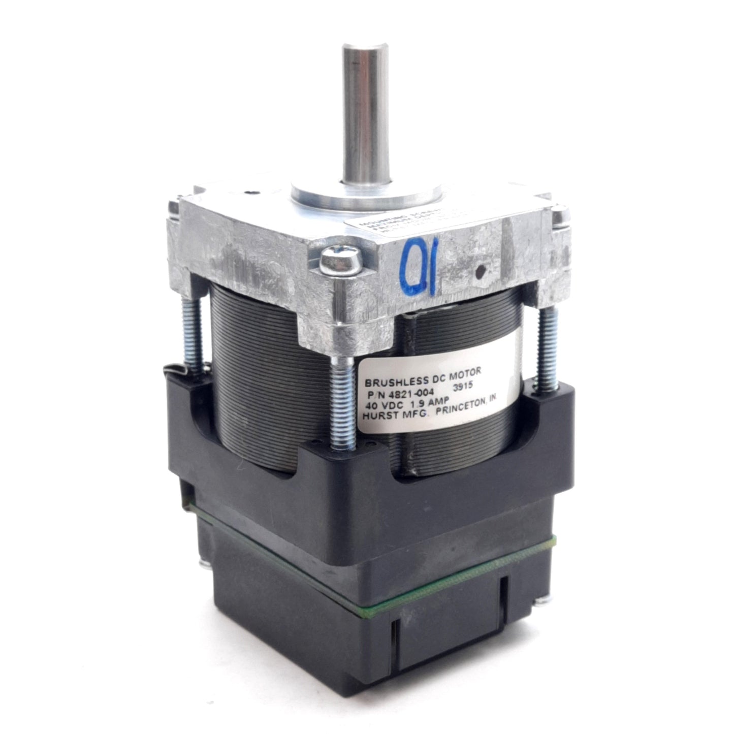 New Hurst 4821-004 Brushless DC Motor 40VDC 1.9A 6.14RPM 15oz-in Torque ø8mm Shaft