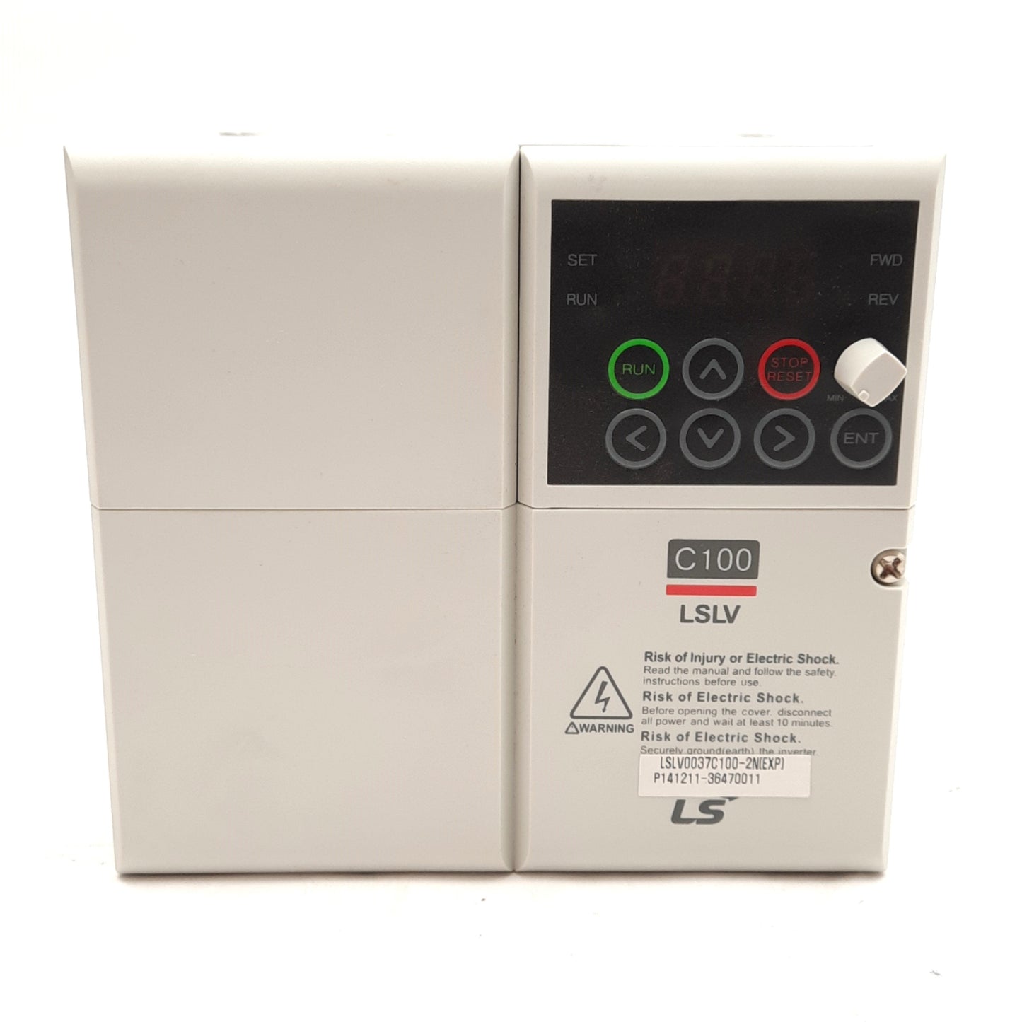 New LS LSLV0037C100-2N(EXP) Inverter, 3PH 200-240VAC Input, 0-240V Output, 6.1kVA