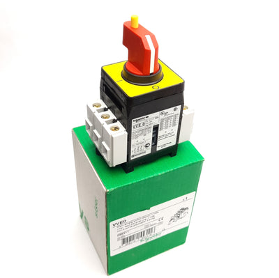 New Schneider Electric VVE0 Emergency Stop Disconnect Switch, 3-P, 3NO, 25A 690VAC