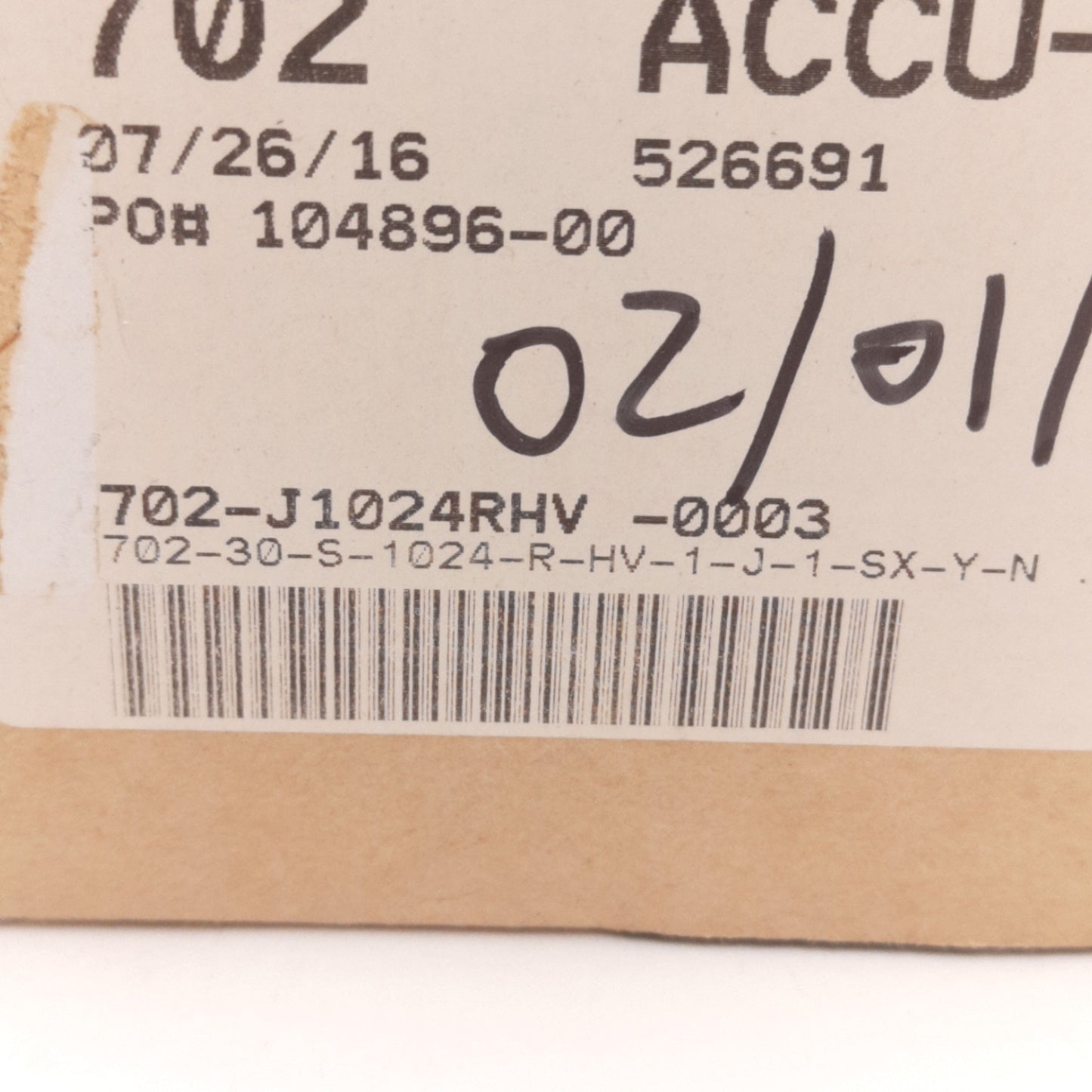 New Accu-Coder 702-30-S-1024-R-HV-1-J-1-SX-Y-N Rotary Encoder, 1024cpr, 5-28VDC