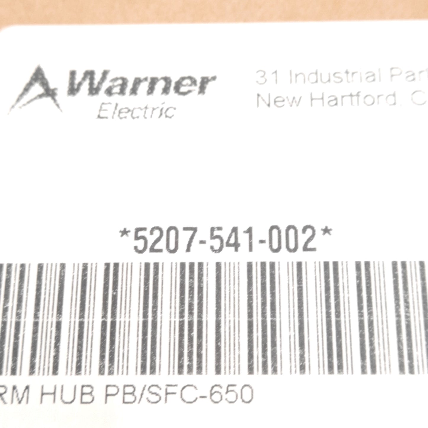 New Warner Electric 5207-541-002 Armature Hub For Use With SFC-650 Clutch Coupling