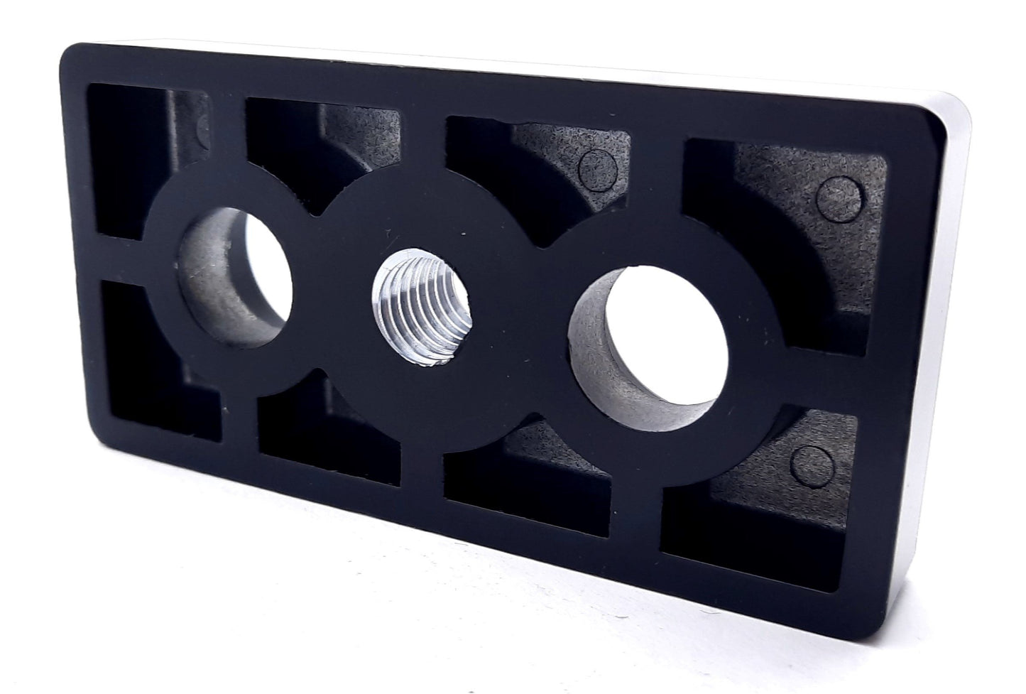 New Lot of 2 80/20 14030 Center Tap Base Plate 45 Series, M12 x 1.75, 90mm x 45mm