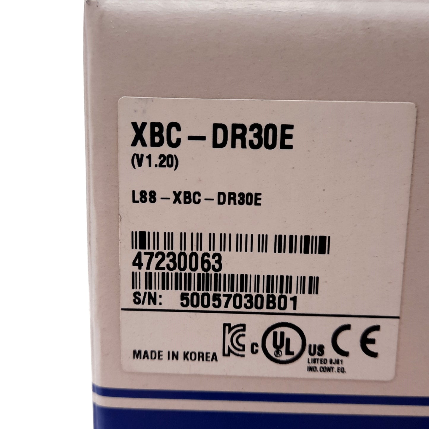 New LS XBC-DR30E XGB Series PLC Main Unit, 100-240VAC Supply, 24VDC Signal, 30 I/O