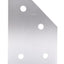 New – Open box Lot of 5 80/20 4346 45 Degree Angled Flat Plate 15 Series 4 Hole 4.5" x 3"
