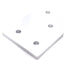 New – Open box Lot of 5 80/20 4346 45 Degree Angled Flat Plate 15 Series 4 Hole 4.5" x 3"
