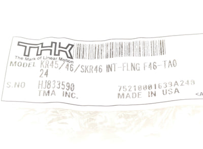 New – Open box THK KR45/46/SKR46 INT-FLNG F46-TA024 Motor Flange, 70x70mm to 50x30mm, ø42mm