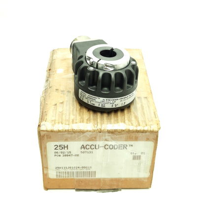 New Accu-Coder 25H-11SJ-1024NV1GHV-SMX Rotary Encoder 1024CPR, 8.5" C-Face, ø3/8"
