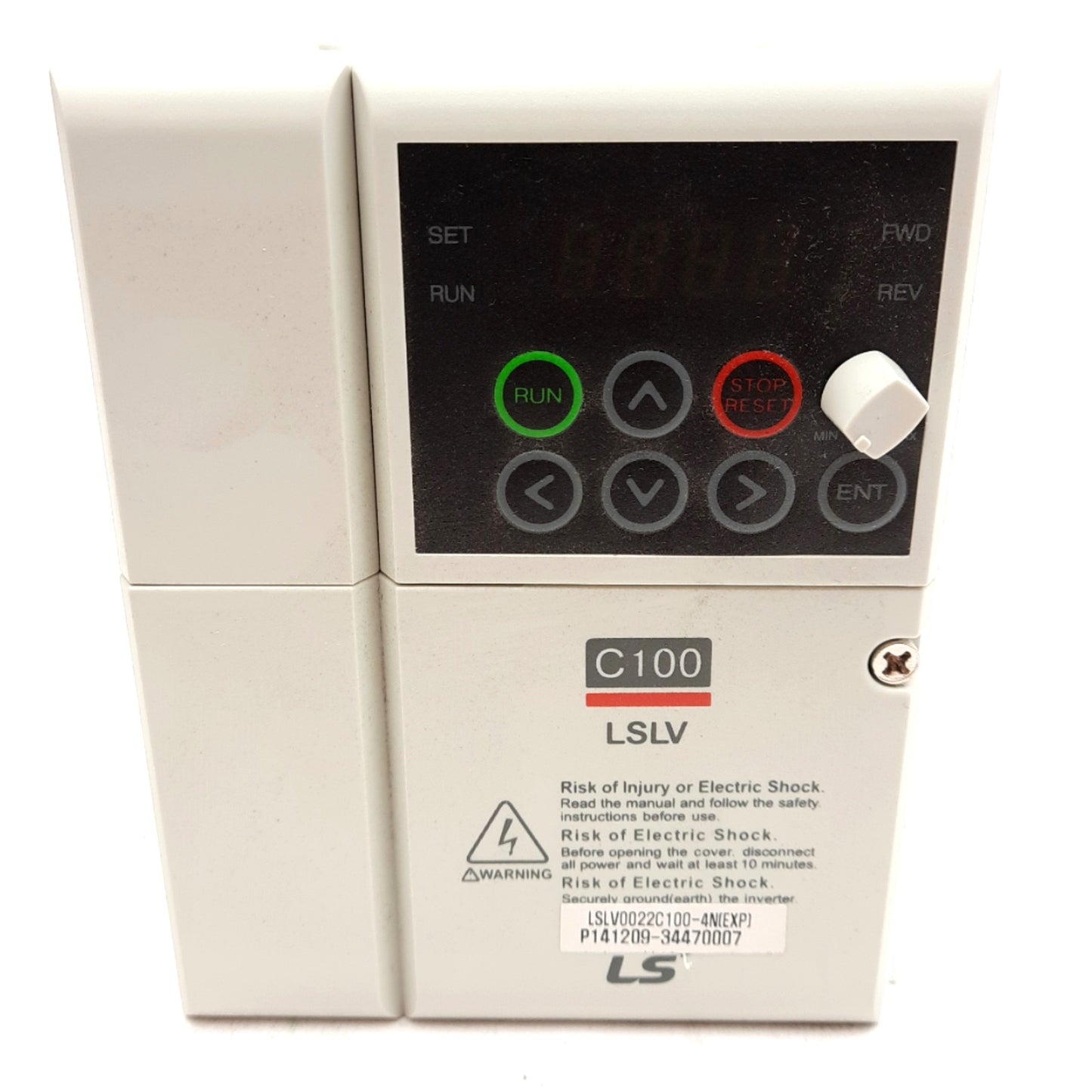 New LS LSLV0022C100-4N(EXP) Inverter, 3PH 380-480VAC Input, 0-480V Output, 4.2kVA