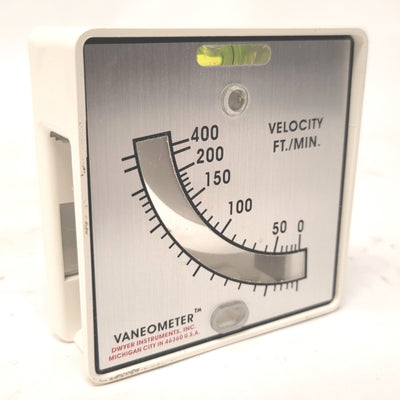 Used Dwyer 480 Vaneometer Swing Vane Anemometer 25-400FT./Min