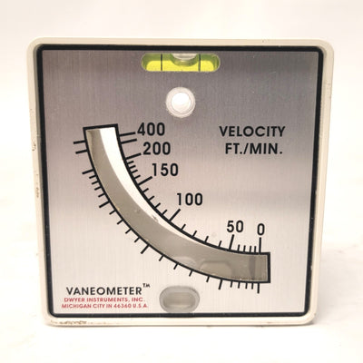 Used Dwyer 480 Vaneometer Swing Vane Anemometer 25-400FT./Min