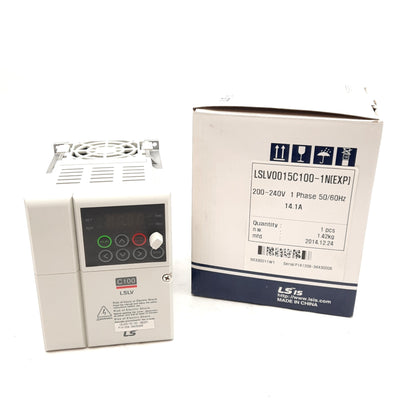 New LS LSLV0015C100-1N(EXP) Inverter, 200-240VAC Input, 3PH 0-240V Output, 3.0kVA