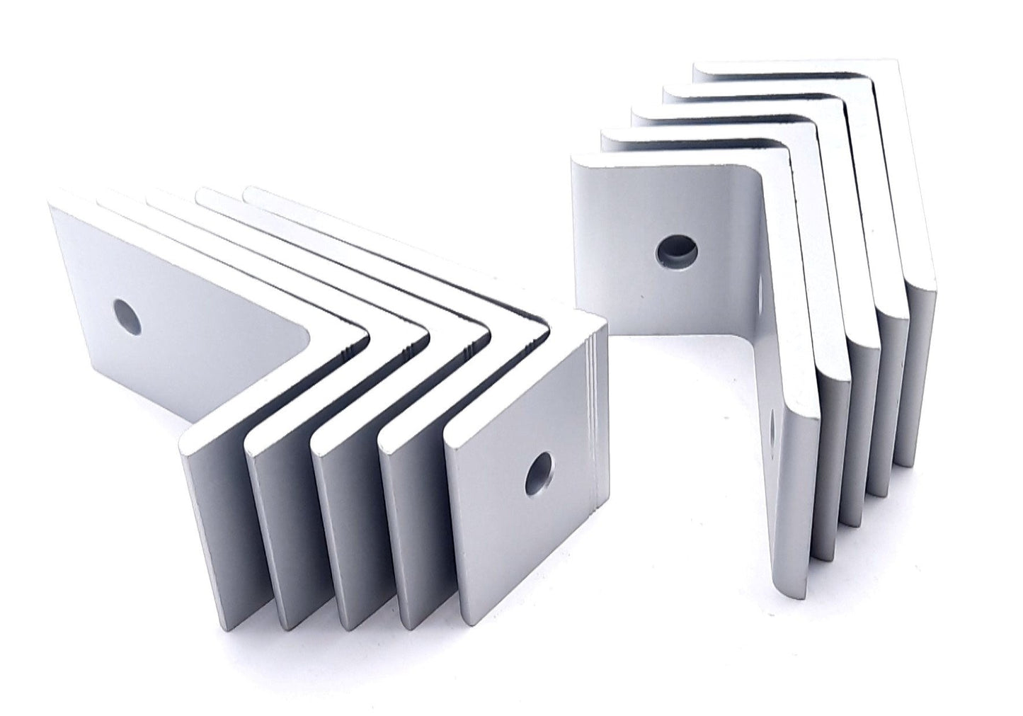 New Lot of 10 80/20 45-4376 Aluminum Inside Corner Bracket 45 Series 3 Hole