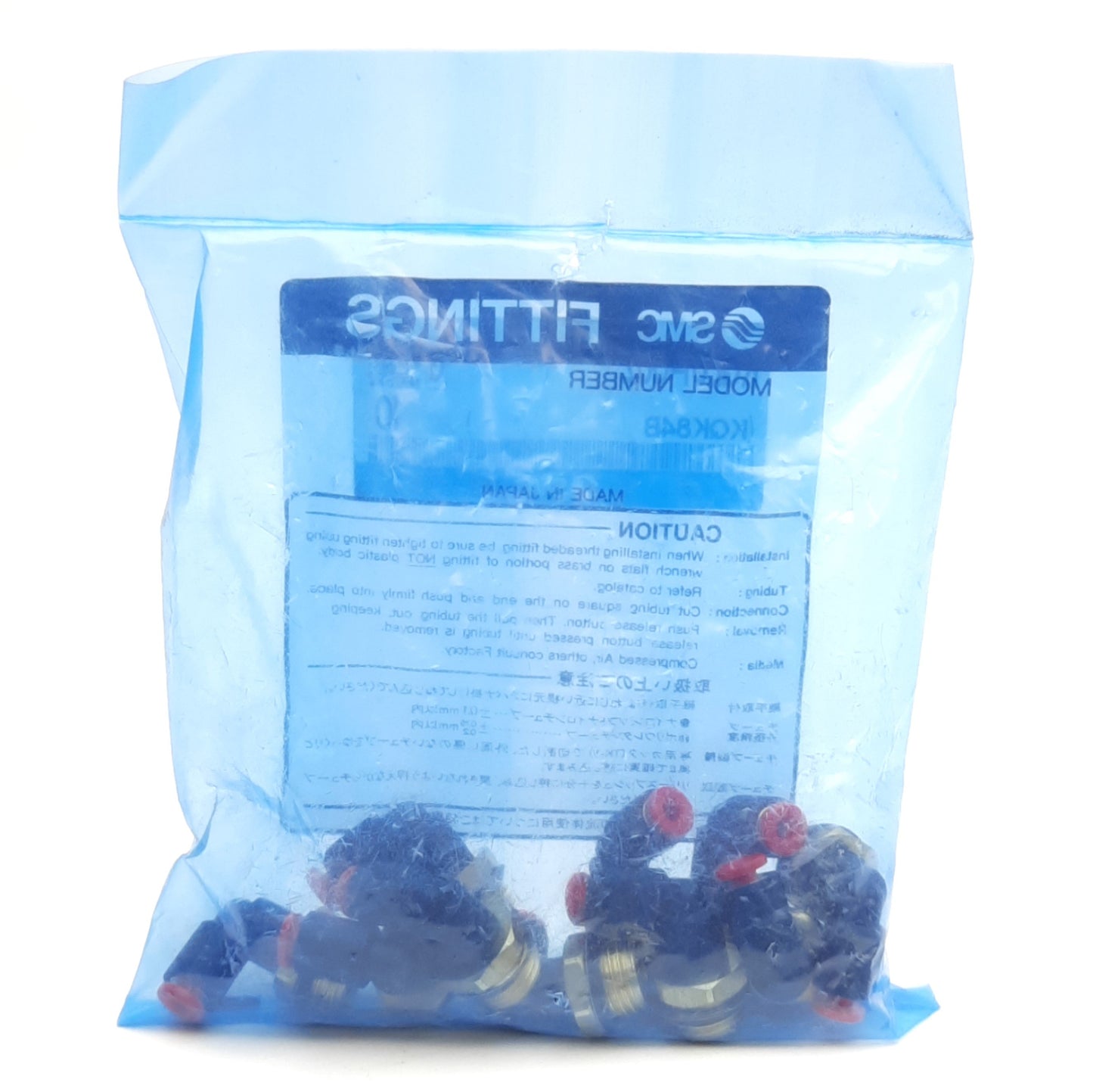 New Lot of 10 SMC KQL01-U02 Elbow Fittings 1/8" Tube to 1/4" Uni Thread, 1.0MPa Max