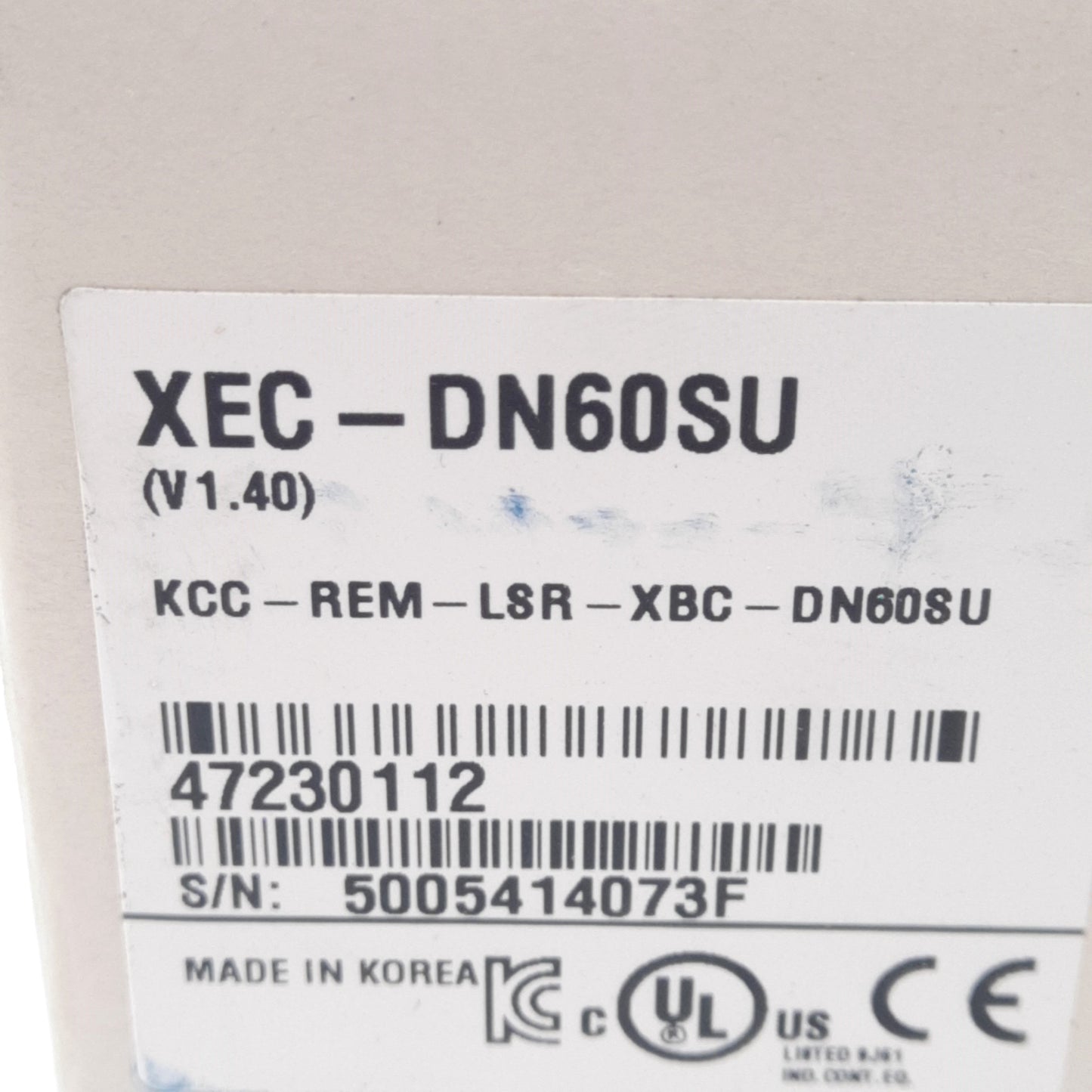 New LS XEC-DN60SU XGB Series Programmable Logic Controller, 284 I/O Points, 24VDC