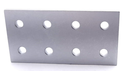 New Lot of 10 80/20 20-4165 Rectangular Flat Plate 20 Series 8 Hole 80mm x 40mm