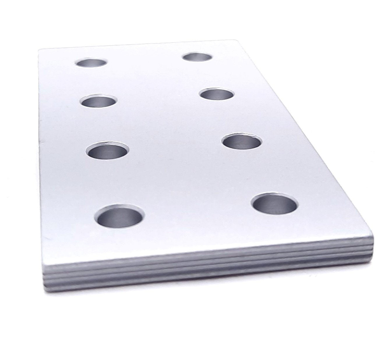 New Lot of 10 80/20 20-4165 Rectangular Flat Plate 20 Series 8 Hole 80mm x 40mm