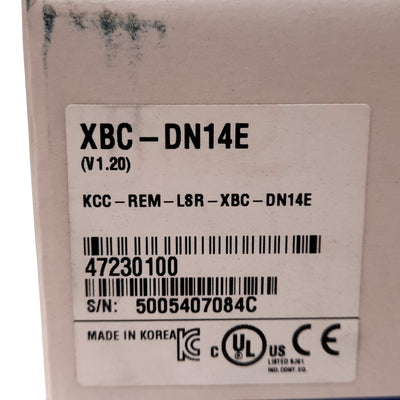 New LS XBC-DN14E XGB Series PLC Main Unit, 100-240VAC Supply, 24VDC Signal, 14 I/O