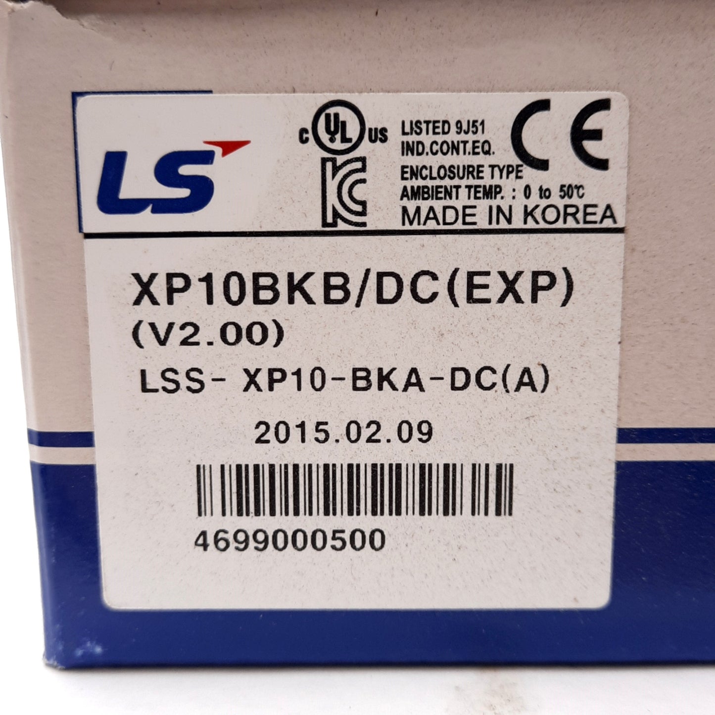 New LS XP10BKB/DC(EXP) XGT-Panel Series HMI, LED Display, RS-232C D-Sub 9-Pin, 24VDC