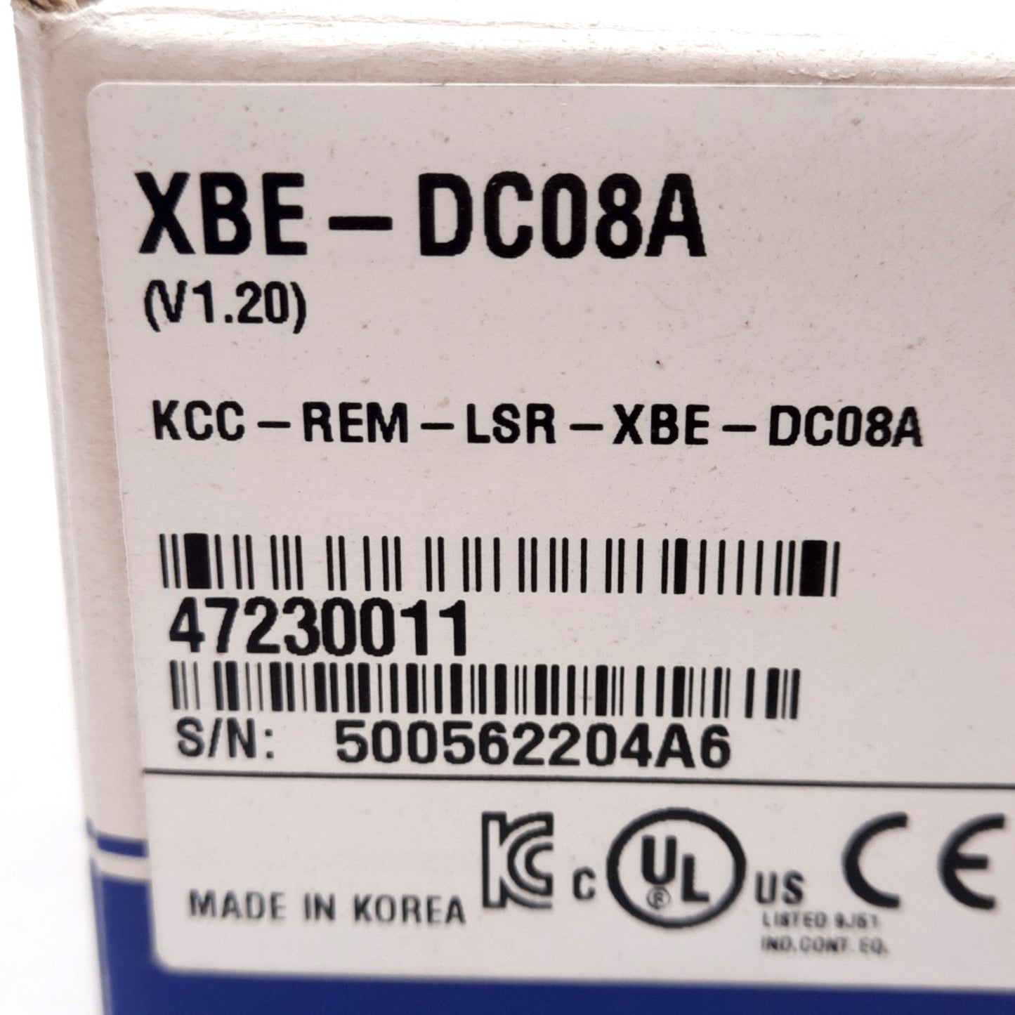 New LS XBE-DC08A Discrete Input Module, 8-Point Input, 10-Point Connector, 24VDC
