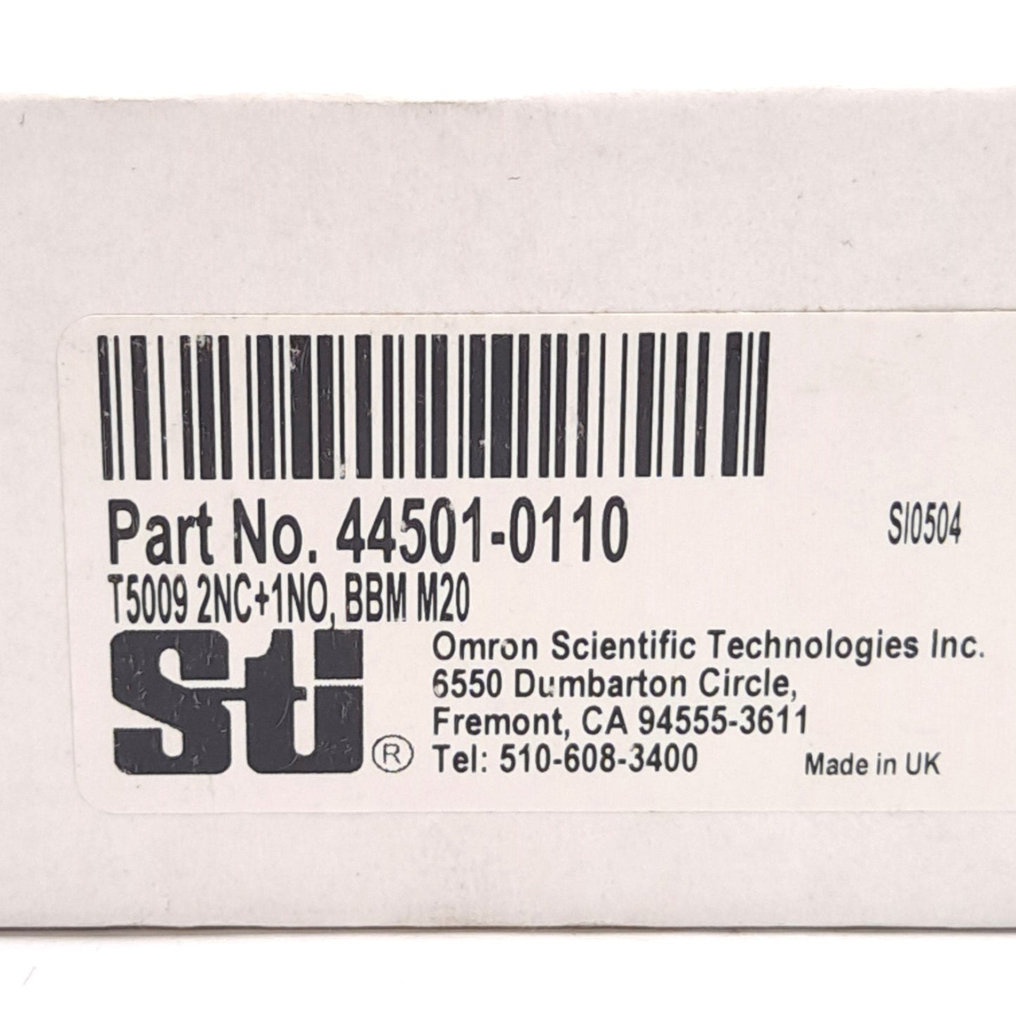 New STI 44501-0110 T5009 Guardmaster Safety Interlock Tongue Switch 240V 3A, 1NO-2NC