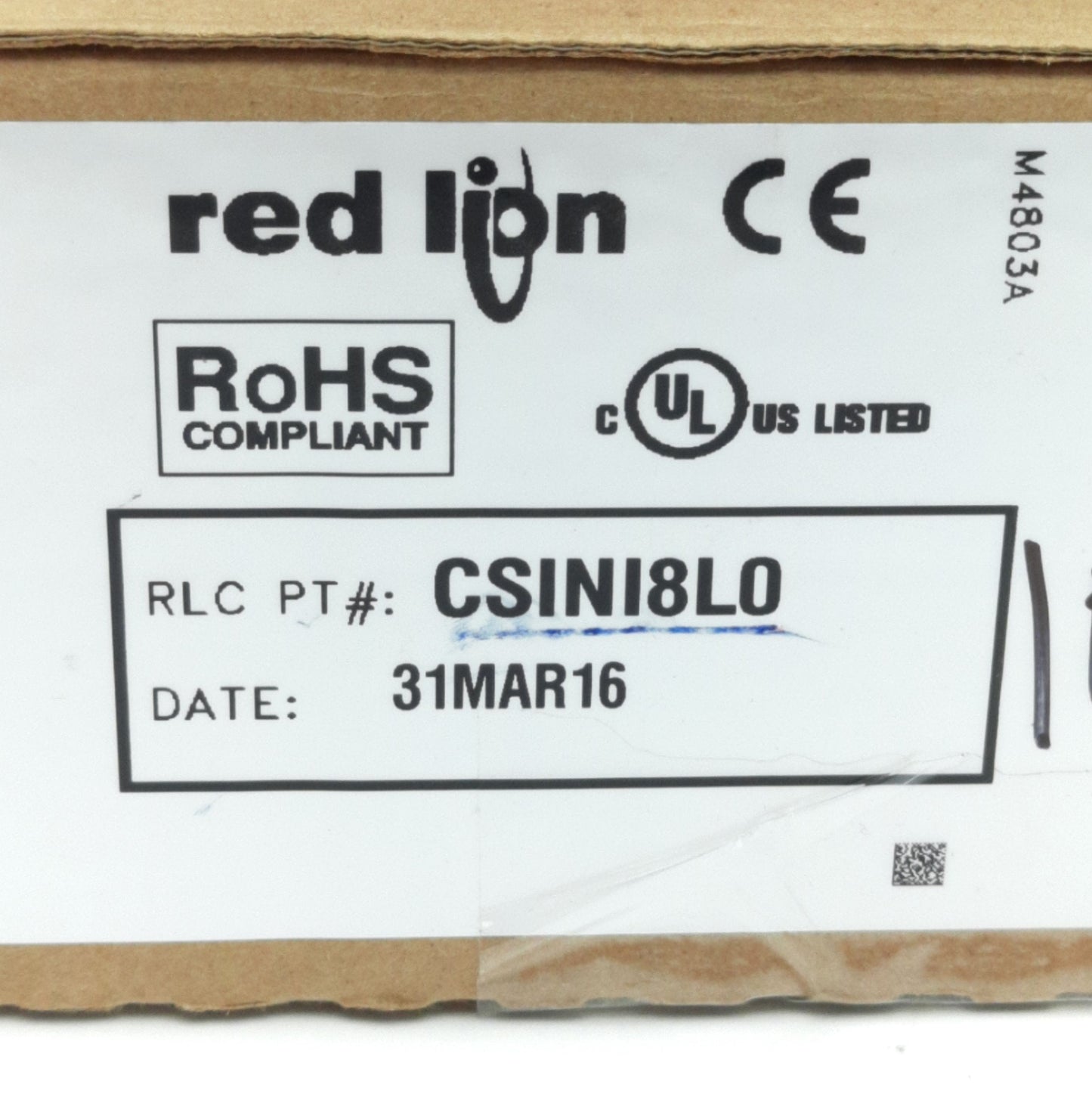 New – Open box Red Lion Controls CSINI8L0 Controller, 4-20mA Analog Input, 8-Channel, 24VDC