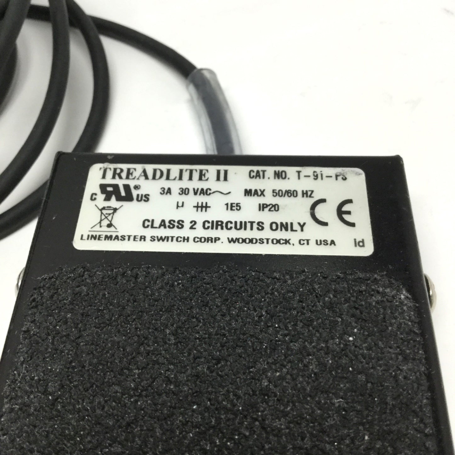 Dymax 40402 Foot Switch Pedal, 30VAC 3A, SPDT, 1/4" Phone Plug Treadlite T-91-PS