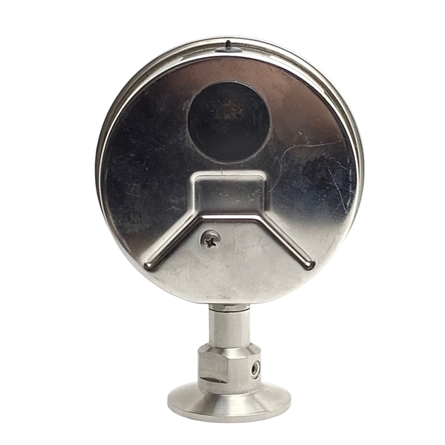 Used TopLine Model SP74-02 Filled Pressure Gauge, 0-100Psi/0-7bar, 2in Sanitary