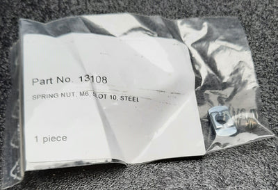 New Lot of 50 80/20 13108 Slide-in T-Nut with Holding Spring Series 45 M6 X 1.0