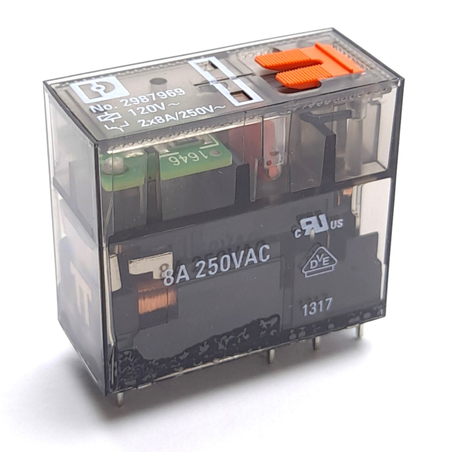 New – Open box Lot of 4 Phoenix Contact REL-MR-120AC/21-21/MS 2987969 Relay, 120VAC Coil, DPDT