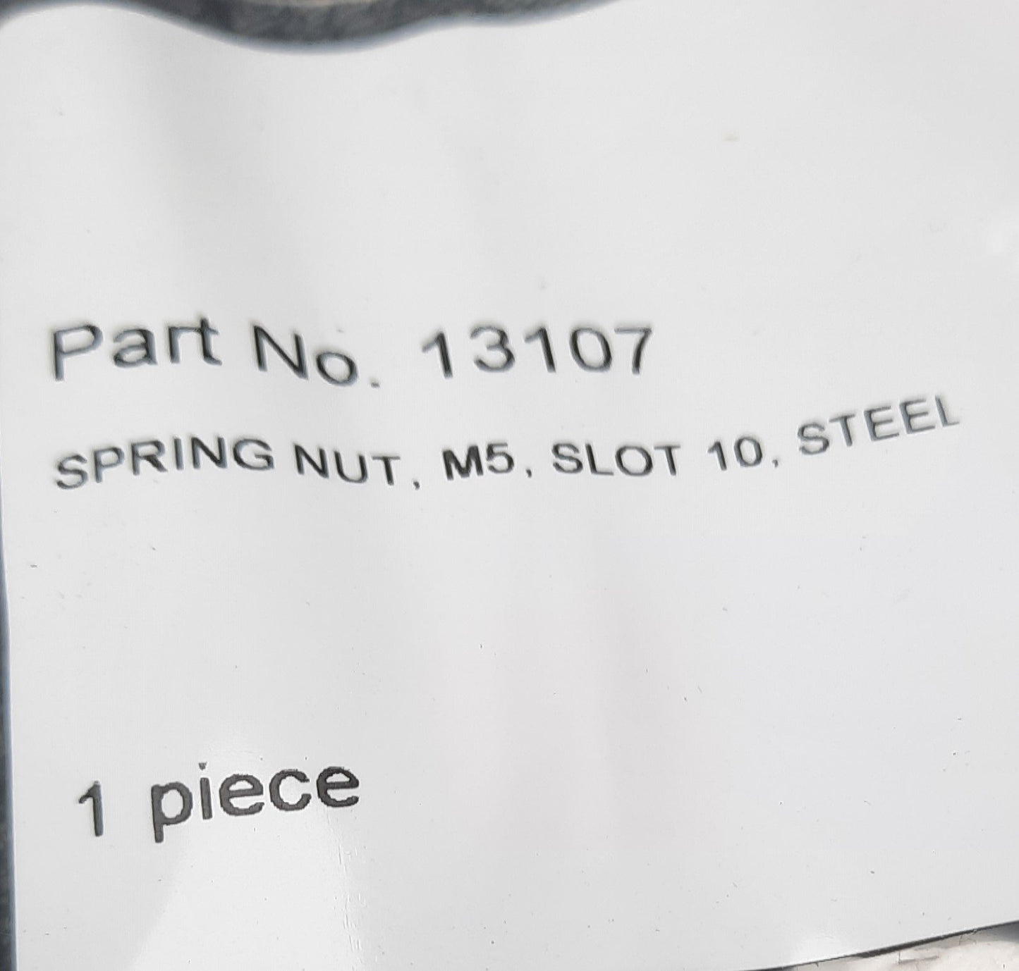 New Lot of 25 80/20 13107 Slide-in T-Nut with Holding Spring 45 Series M5 X 0.8