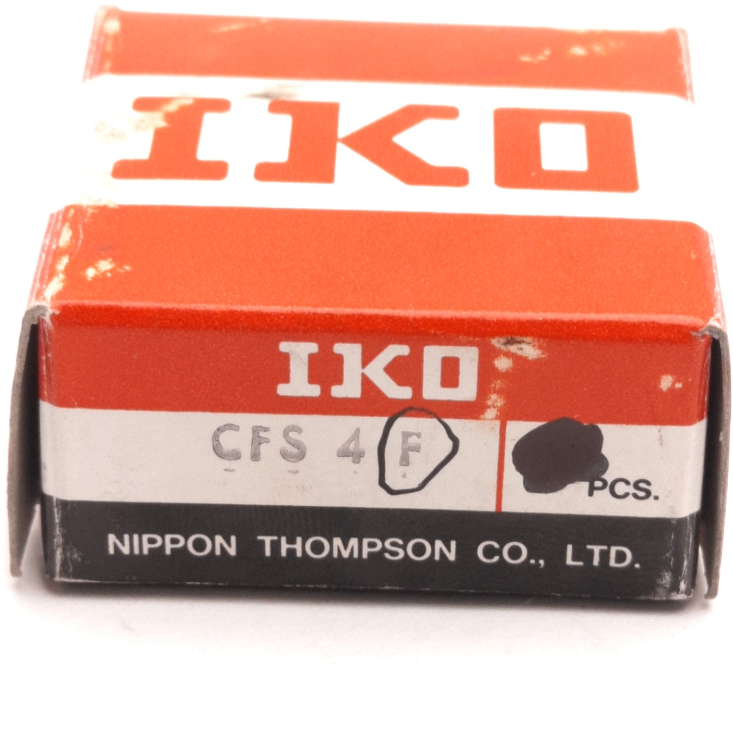 New – Open box IKO CFS4F Mini Cam Follower, 4mm Stud, M4 Thread, 8mm OD, 15mm Length