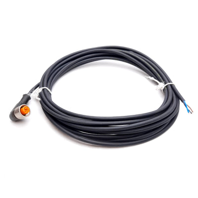New Lumberg RKWT/LED A 4-3-224/5M Cordset, M12 4-Pin Female to 3-Wire, 5m Long