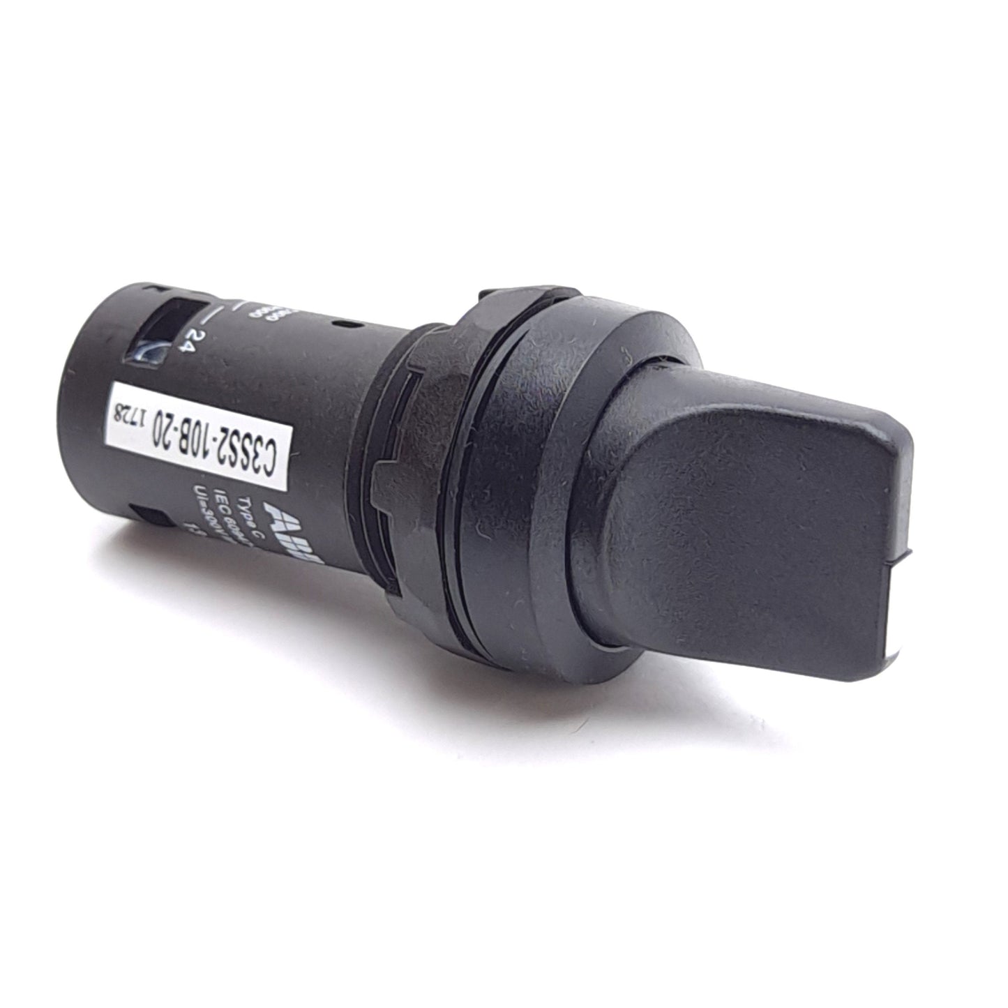 New – Open box Lot of 2 ABB C3SS2-10B-20 Selector Switch, 2x N.O., Momentary/3-Position