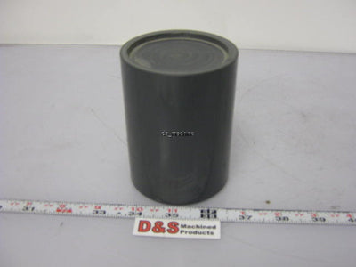 Used PVC Machinable Round Bar Stock 3" Diameter, 3-7/8" Long *Some Imperfections*