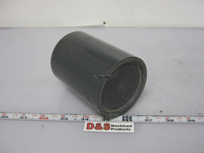 Used PVC Machinable Round Bar Stock 3" Diameter, 3-7/8" Long *Some Imperfections*