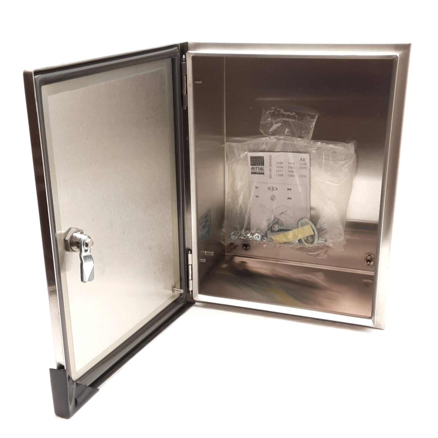 New Rittal WM161208N4 Stainless Steel Enclosure, Wall Mount, 16x12x8in, IP66