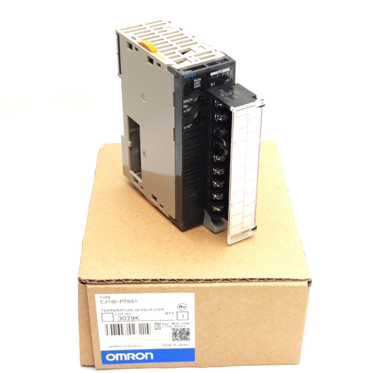 New Omron CJ1W-PTS51 Temperature PLC, 4-Inputs, T/C: (BJKLRST), Resolution: 13-bit