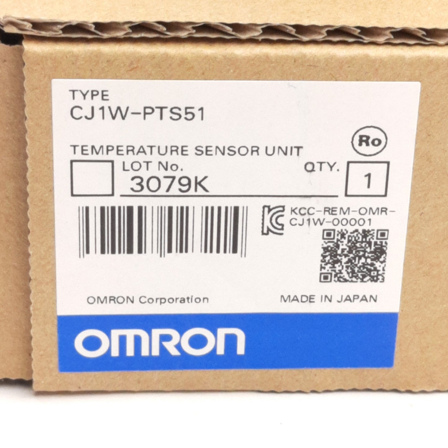 New Omron CJ1W-PTS51 Temperature PLC, 4-Inputs, T/C: (BJKLRST), Resolution: 13-bit
