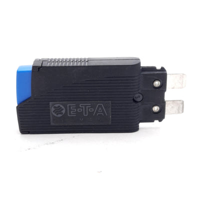 Used E-T-A 1180-01-4A Circuit Breaker, 1-Pole, 4A, 250VAC/65VDC, 2-Blade Termination