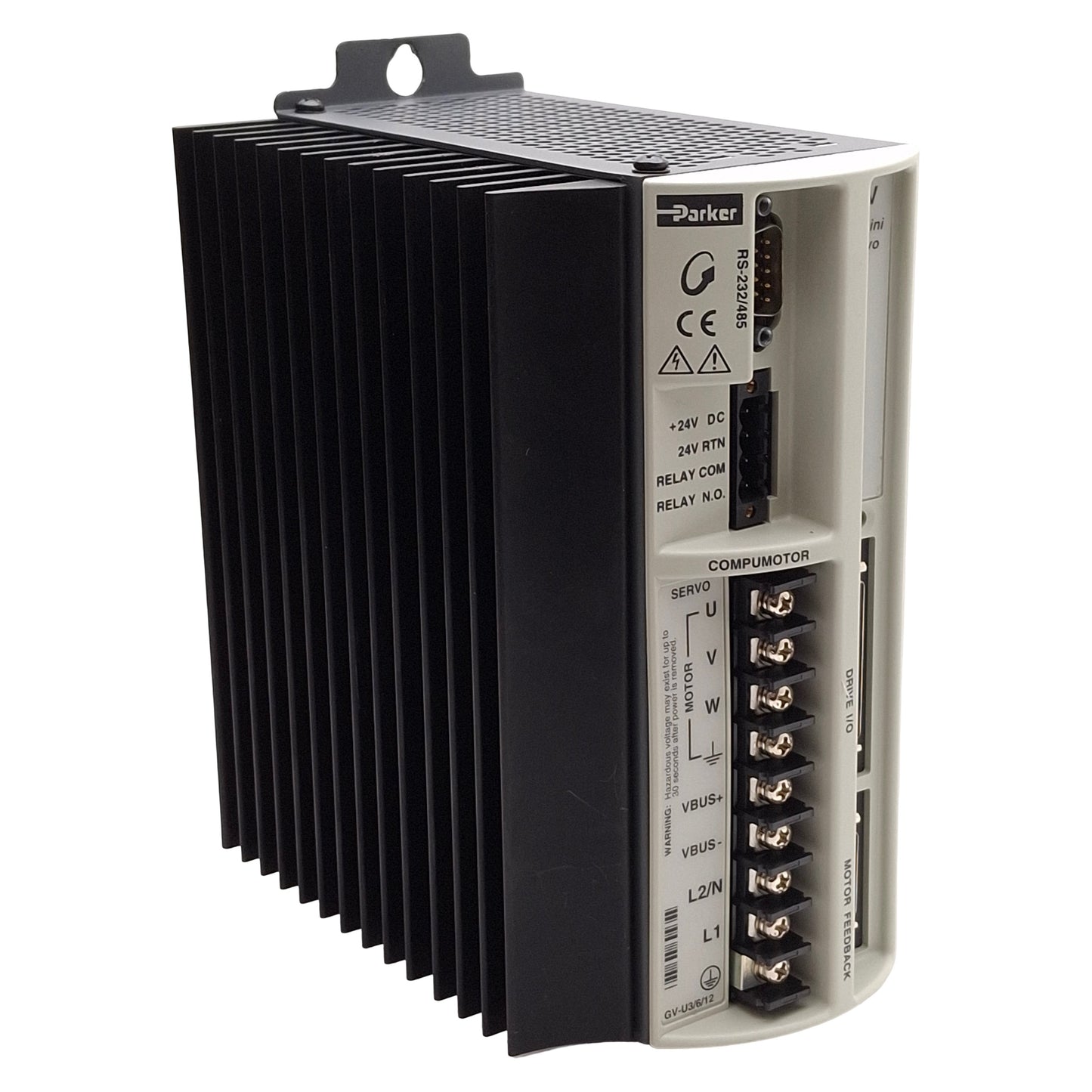Used Parker GV-U6E Gemini Servo Motor Drive, 1-Axis, 170/340VDC 6A Bus, 120/240VAC