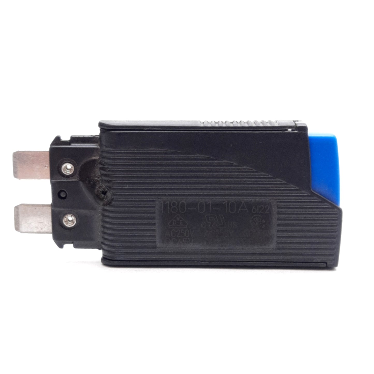 Used E-T-A 1180-01-10A Circuit Breaker 1-Pole, 10A, 250VAC/65VDC, 2-Blade Termination
