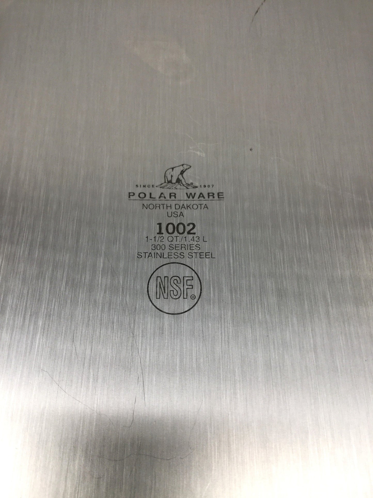 Used Polar Ware 1002 Stainless Steel 1-1/2 Quart (1.43L) Lab Instrument Pan Tray