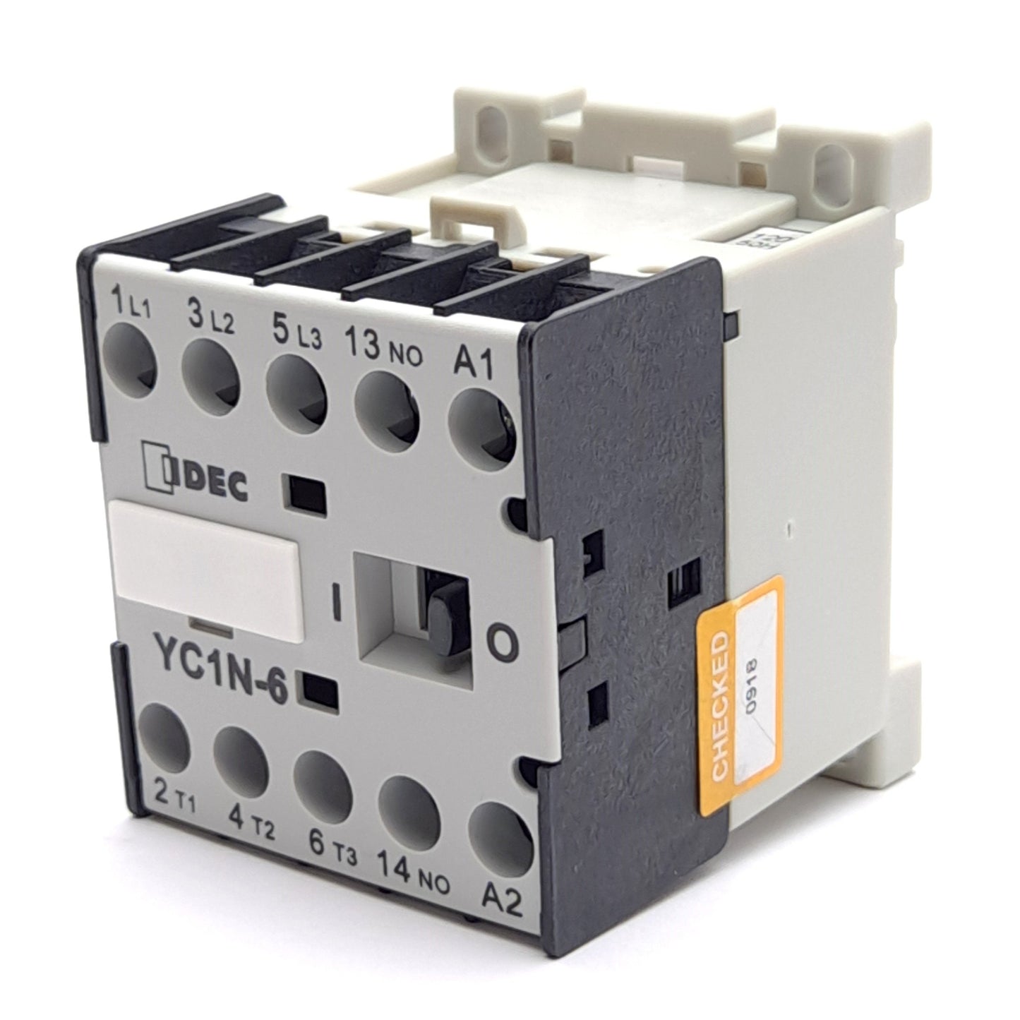 New IDEC YC1N-6A120 Mini Contactor, 120VAC Coil, 1x N.O. Auxiliary Contact