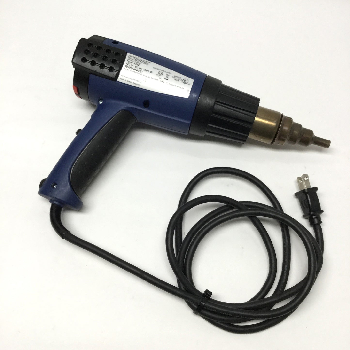 Used Steinel HL2010E Electronic Heat Gun Type 3482 1500W, 120°F-1150°F, 120VAC w/LCD
