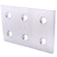 New Lot of 10 80/20 20-4166 Rectangular Flat Plate 6 Hole 20 Series 60mm x 40mm