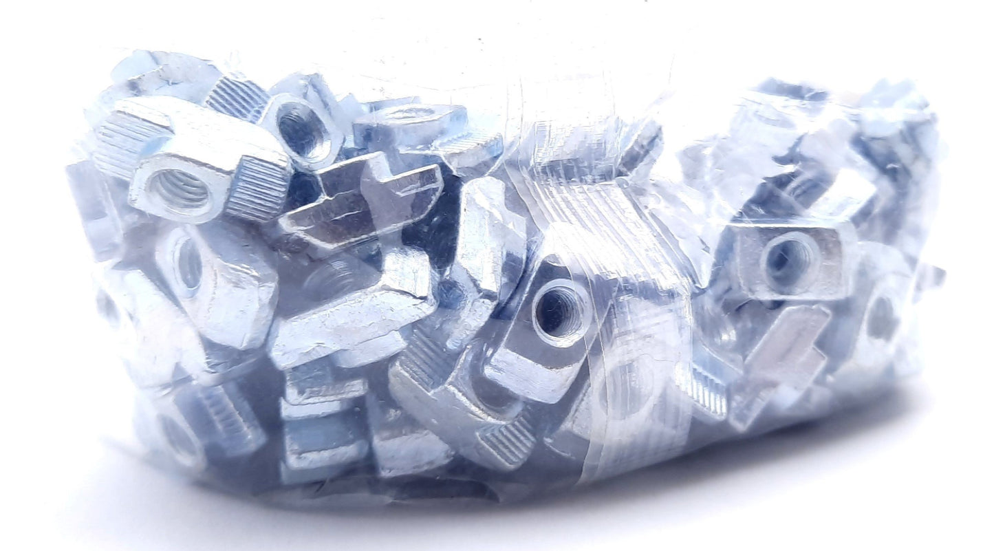 New Lot of 100 80/20 13129 Standard Drop-in T-Nut 45 Series M6 X 1.0 19.60mm x 10mm