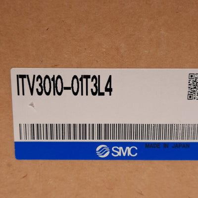 New SMC ITV3010-01T3L4 Electro-Pneumatic Regulator, 4000L/min, 0.7-15PSI, 3/8in NPTF