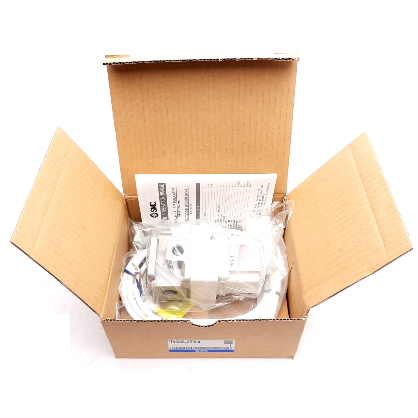 New SMC ITV3010-01T3L4 Electro-Pneumatic Regulator, 4000L/min, 0.7-15PSI, 3/8in NPTF